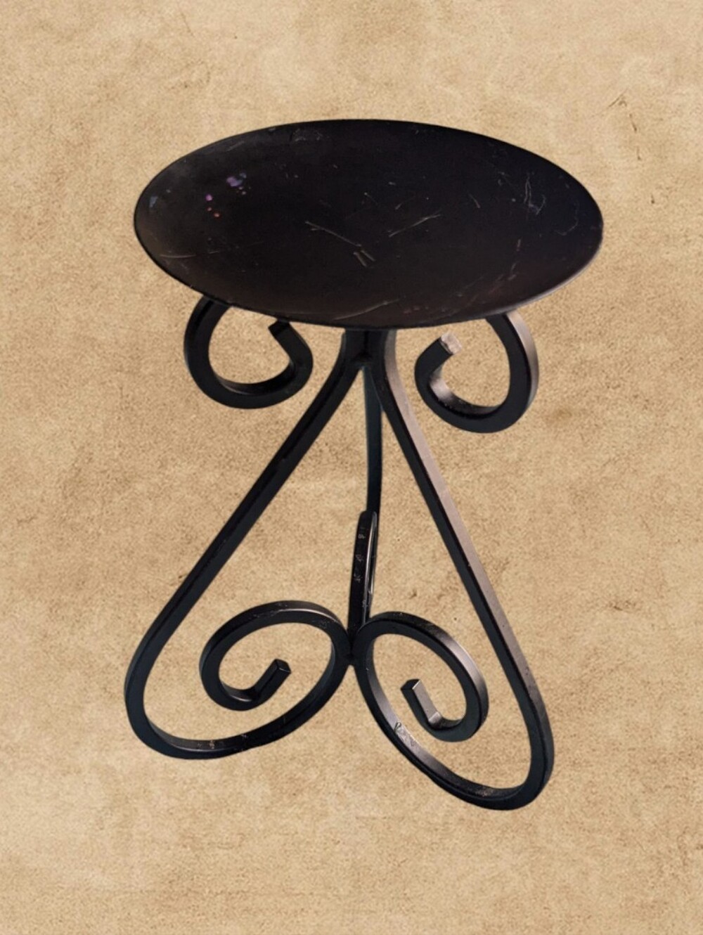 Wrought Iron Candle Holder